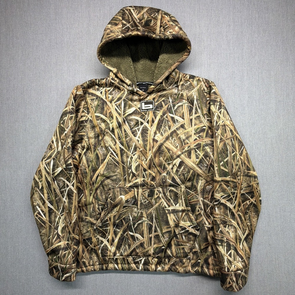 Banded Mossy Oak Shadow Grass Hoodie Sweatshirt Mens Medium Hunting Pullover